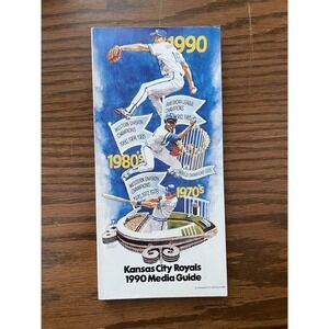 Kansas City Royals 1990 MLB Media Guide Official Team Publication Vintage KC
